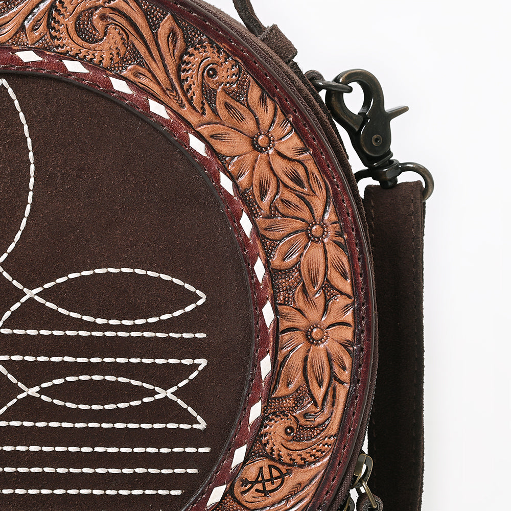 American Darling Canteen Bag Beautifully Suede Leather women bag Handbag