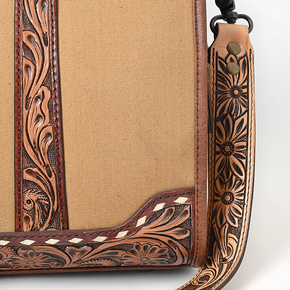 American Darling Duffel Hand Tooled Saddle Blanket Genuine Leather Women Bag Western Handbag Purse