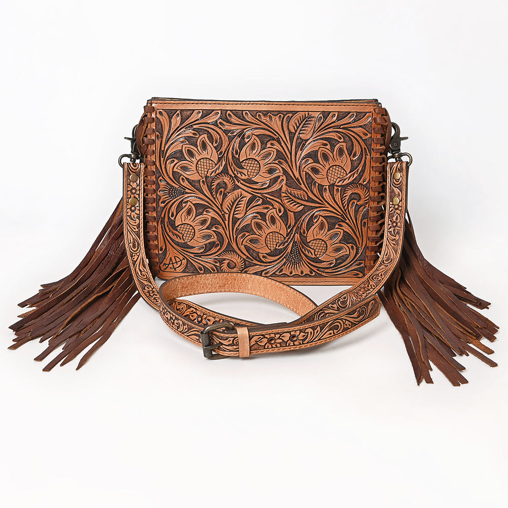 American Darling Cross Body Hand Tooled Genuine Leather women bag western Handbag Purse