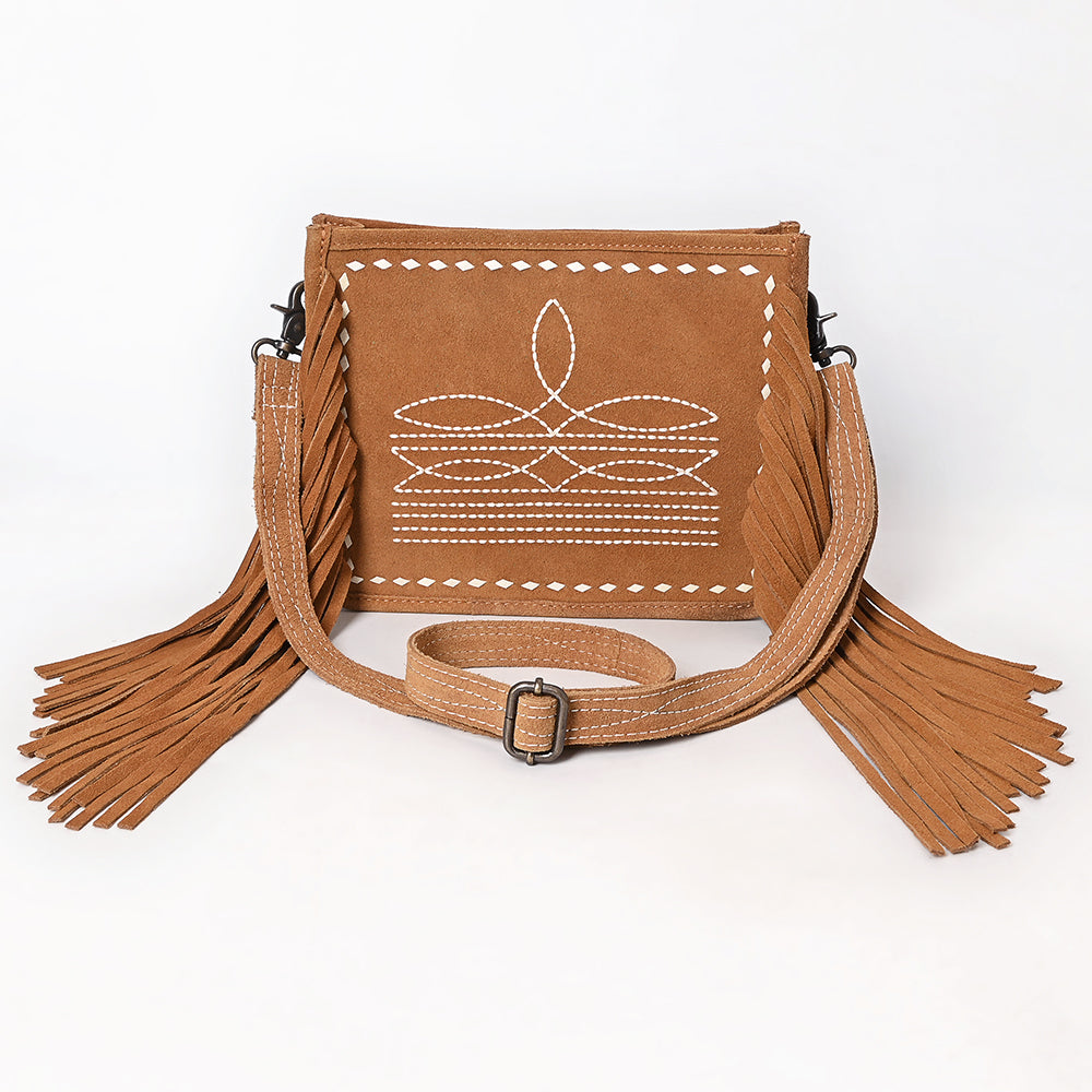 American Darling Crossbody Suede Genuine Leather Women Bag Western Handbag Purse