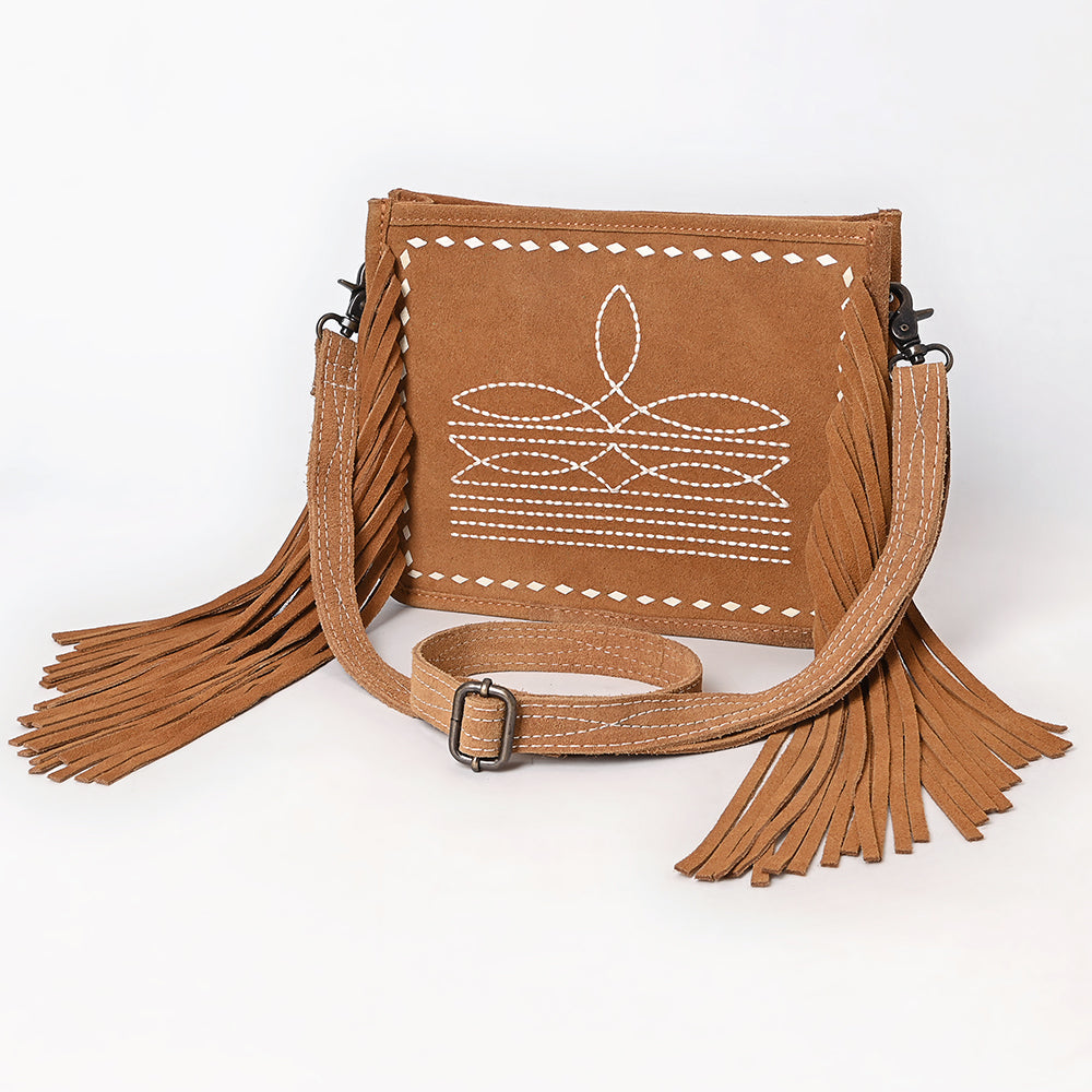 American Darling Crossbody Suede Genuine Leather Women Bag Western Handbag Purse