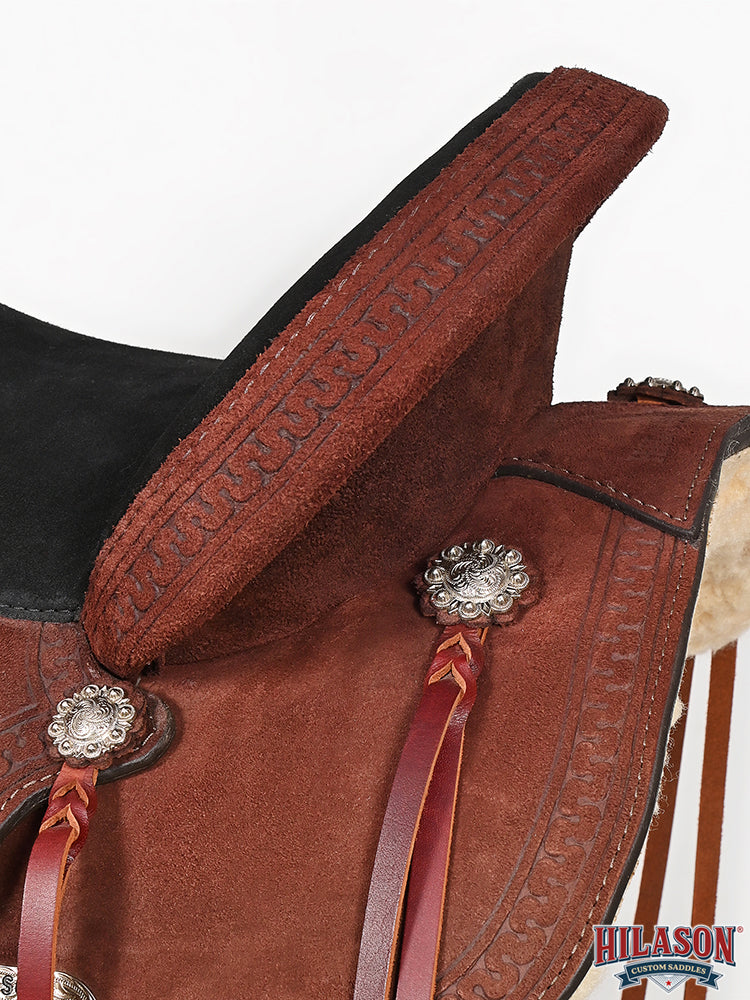 Hilason Western Horse Flex Tree Saddle American Leather Trail Barrel