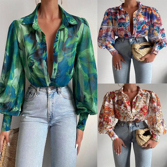 Long Sleeved Single Breasted Casual Top | Colorful Cowgirl Fashion for Every Day