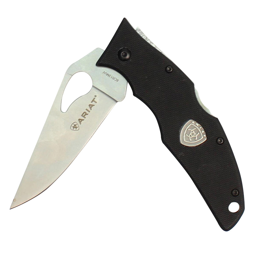 Ariat Folding Plain Blade Black Folding Knife