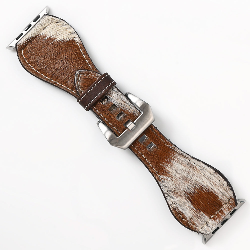 American Darling Beautifully Hair-On Genuine American Leather I watch Strap Men and Women Unisex