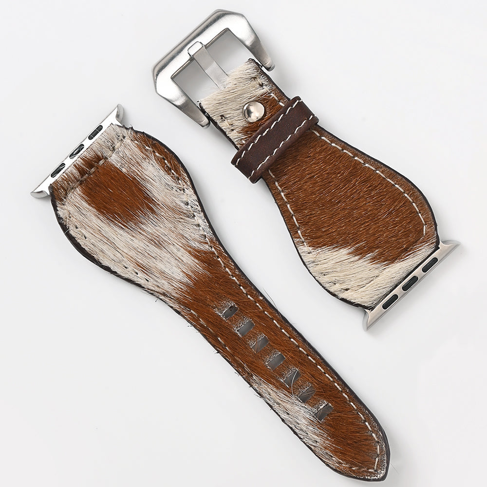 American Darling Beautifully Hair-On Genuine American Leather I watch Strap Men and Women Unisex