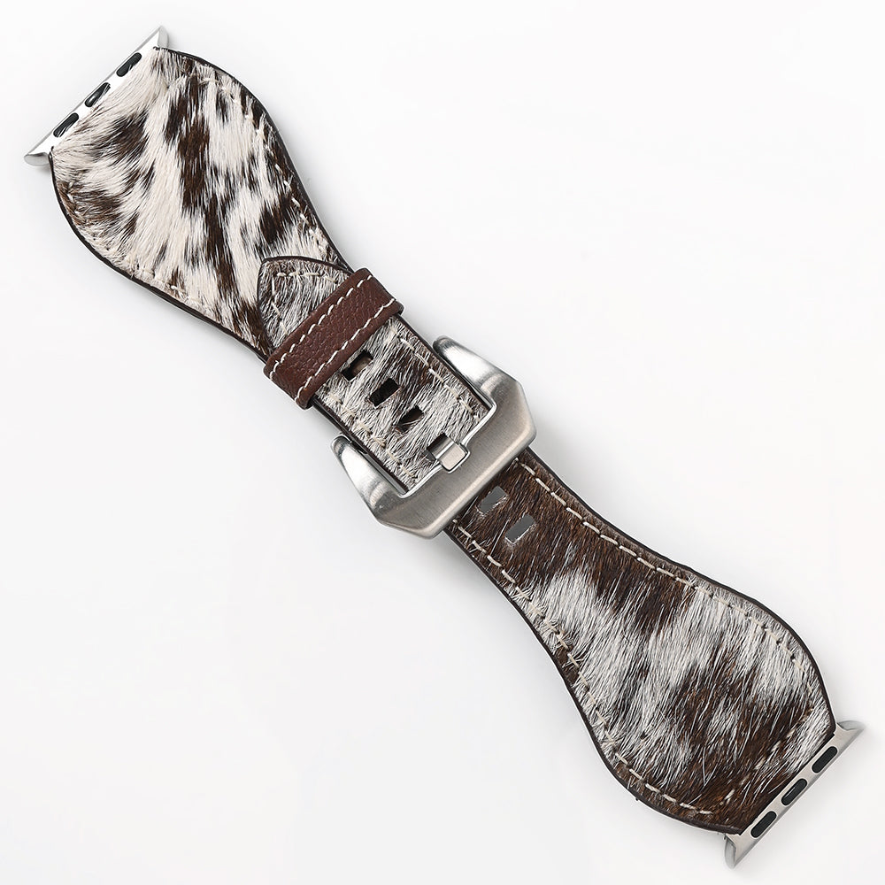 American Darling Beautifully Hair-On Genuine American Leather I watch Strap Men and Women Unisex