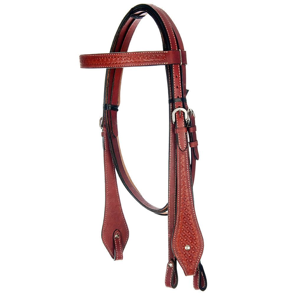 Comfytack Western Horse Bridle Headstall Mahogany