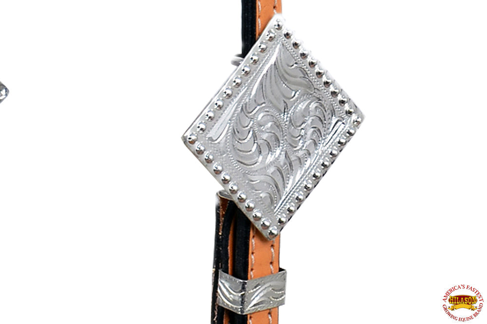 Hilason Western Horse One Ear Headstall Bridle American Leather Tan