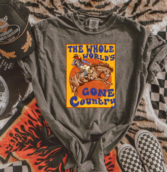 The Worlds Gone Country Graphic Tee