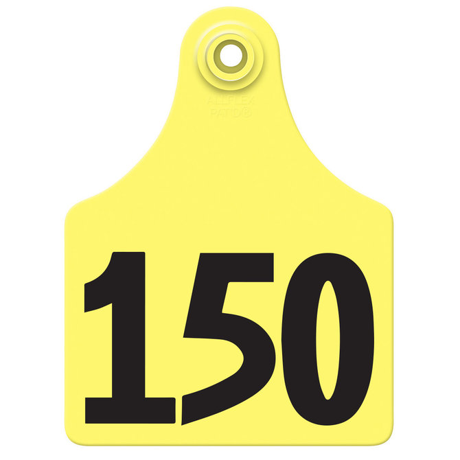 1-25 yellow Allflex: Maxi Fem/Sm Male