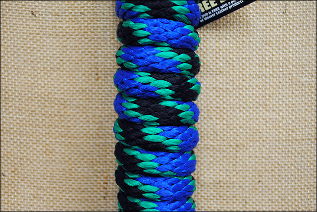 Black Green Blue Weaver Tack Horse Poly Lead Rope W/ Solid Brass 225 Snap
