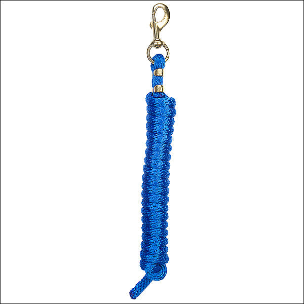 Blue Weaver Tack Horse Poly Lead Rope W/ Solid Brass 225 Snap