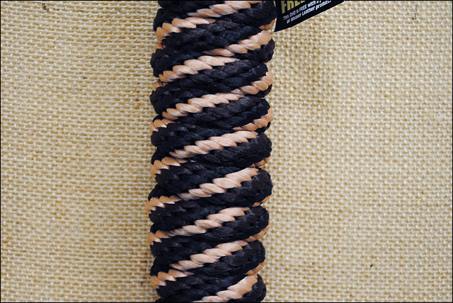 Black Brown Tan Weaver Tack Horse Poly Lead Rope W/ Solid Brass 225 Snap