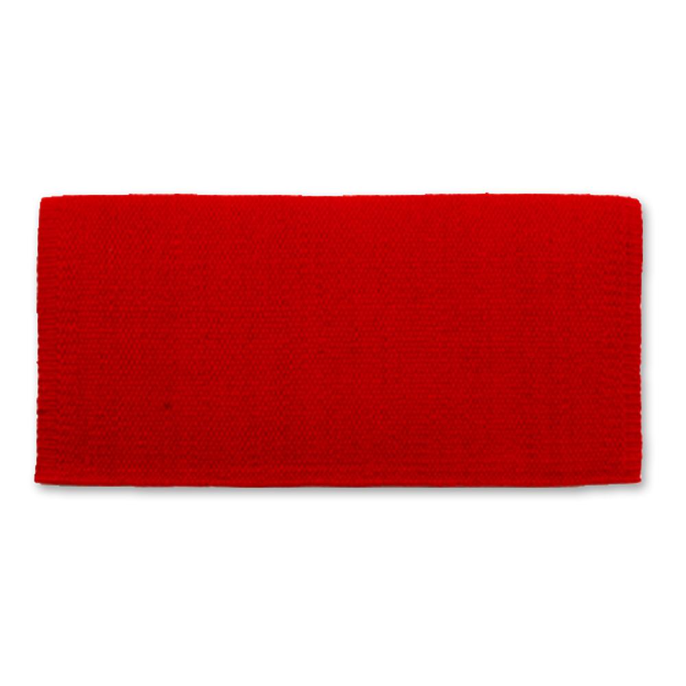 1314C-28 San Juan Solid Red 38x34 New Zealand Wool Saddle Blanket