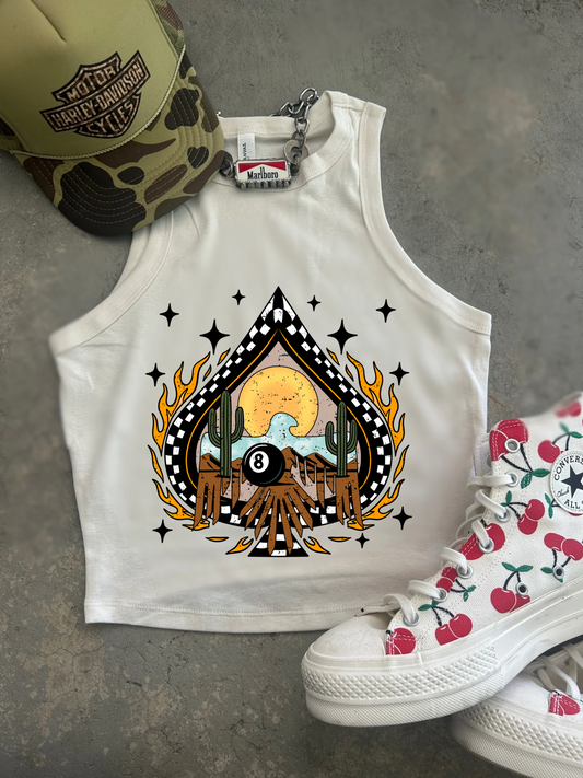 Thunderbird Spade Ribbed Racer Tank