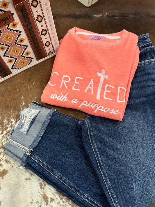 Purpose Embroidered Pullover