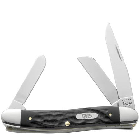 CASE XX - ROUGH BLACK JIGGED SYNTHETIC MEDIUM STOCKMAN