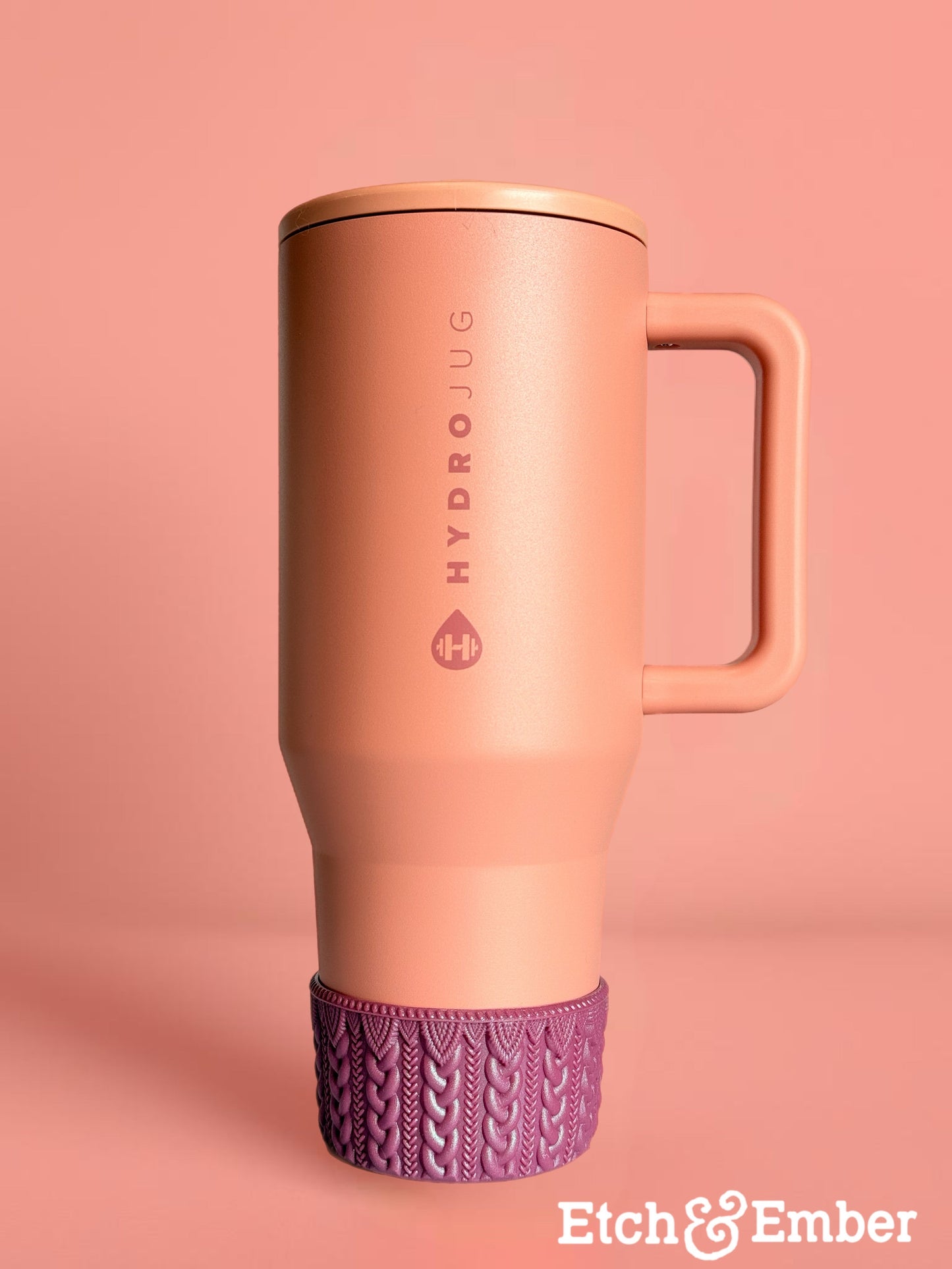 Deep Mauve Shimmer MACRAME Tumbler Boot