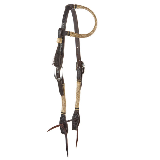 WD-NRSEH Natural Rawhide Single Ear Headstall