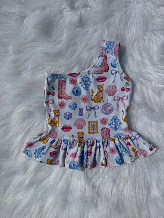 Cosmic Cowgirl One Shoulder Top  (FINAL SALE)