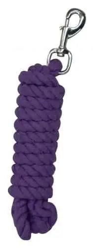 10' braided cotton lead with swivel bolt snap.