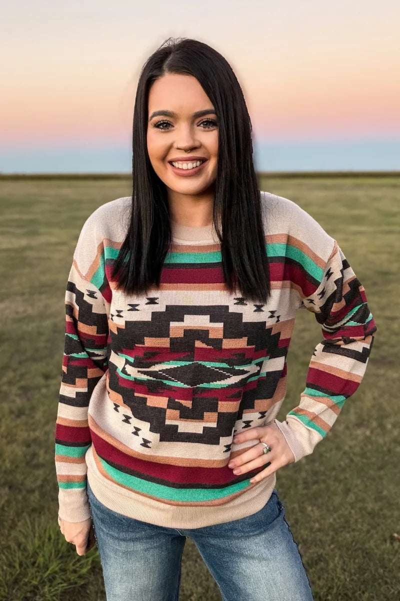 Southwest Sunset sweater