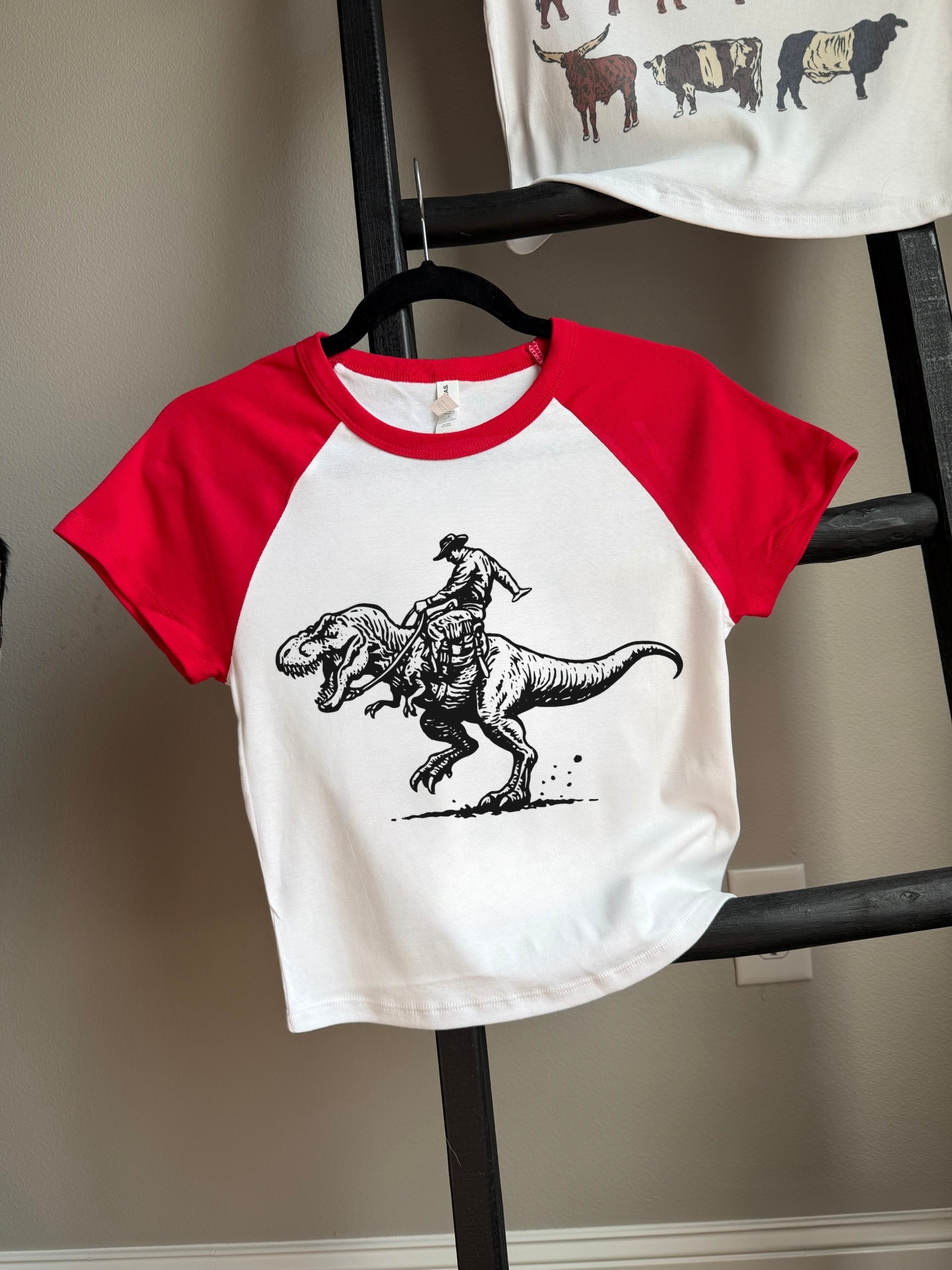 Dino Cowboy Baby Tee