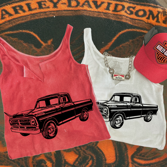Vintage Truck vintage Inspired Tank