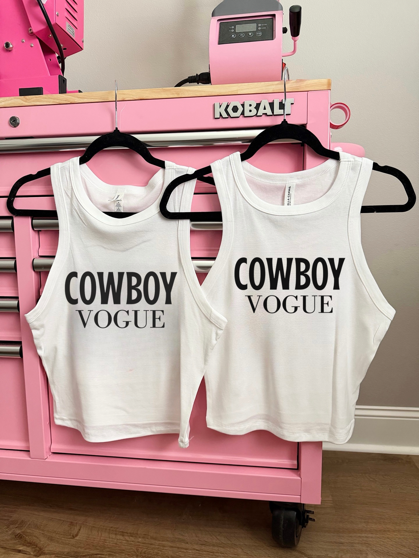 Cowboy Vogue Cropped Tank