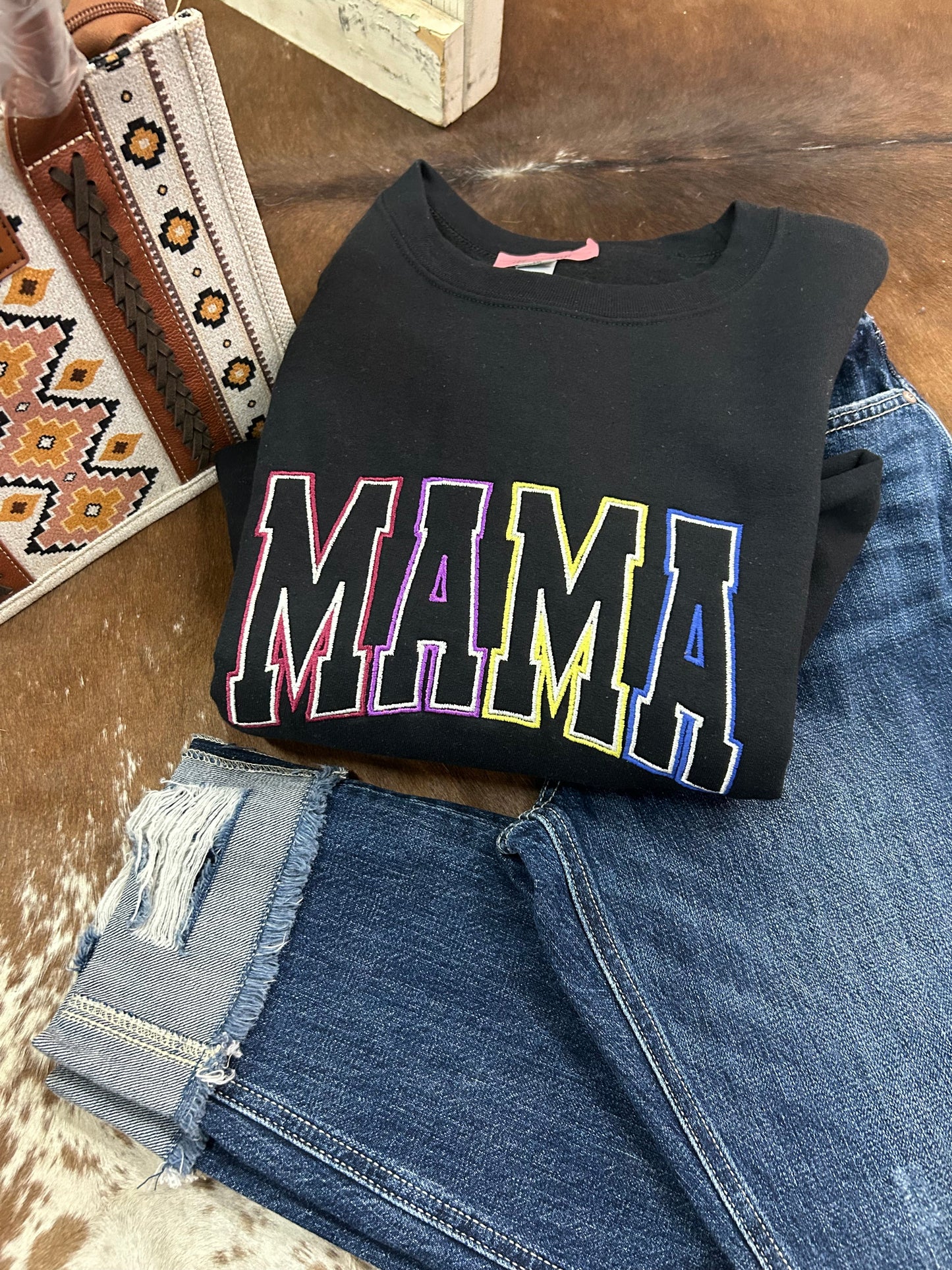 MAMA Embroidered Pullover