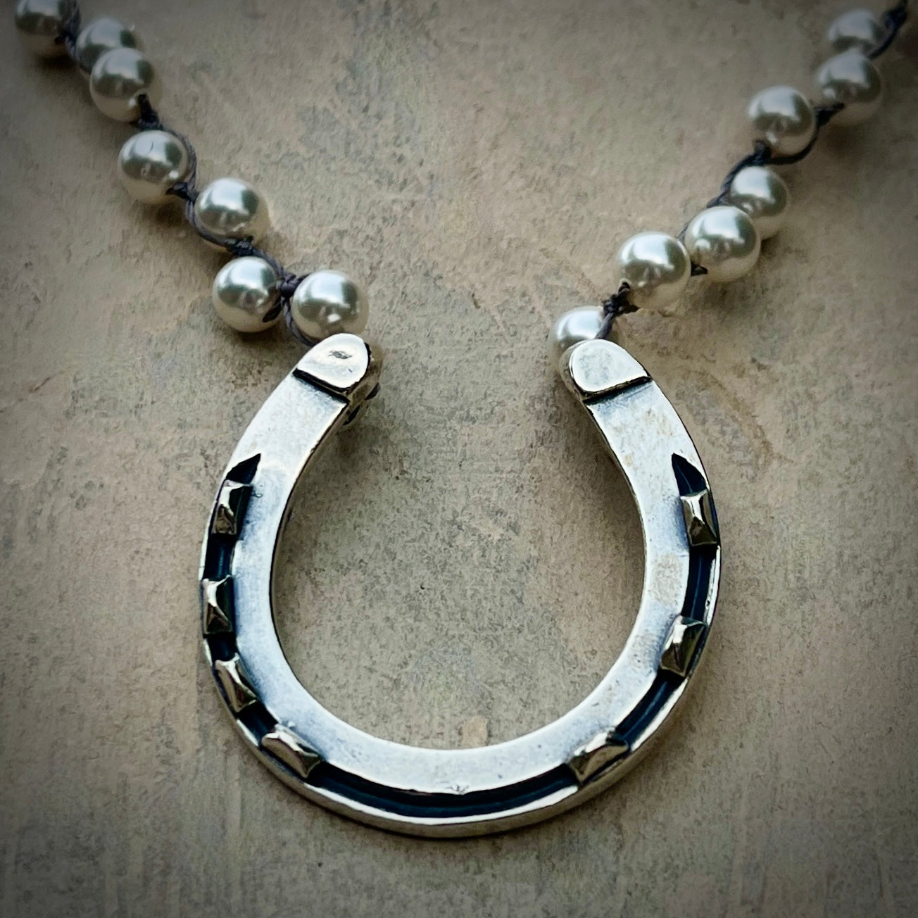 Solid Luck on Pearl Necklace