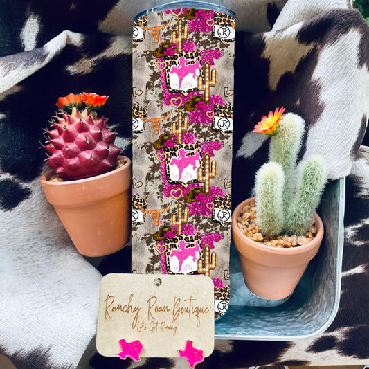 Pink Rodeo Branded Western 20oz Skinny Tumbler