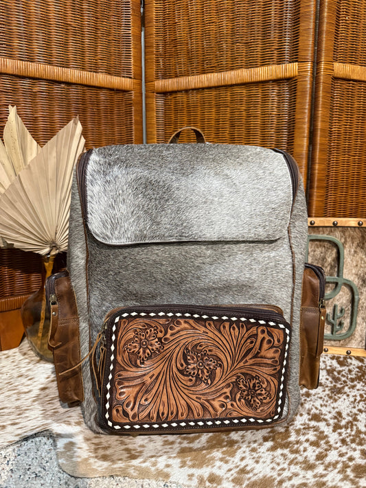 Evangeline Cowhide Backpack #79