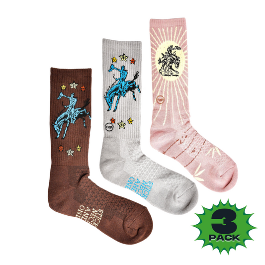 The Lucky 3 Pack | Fringe Performance Boot Socks