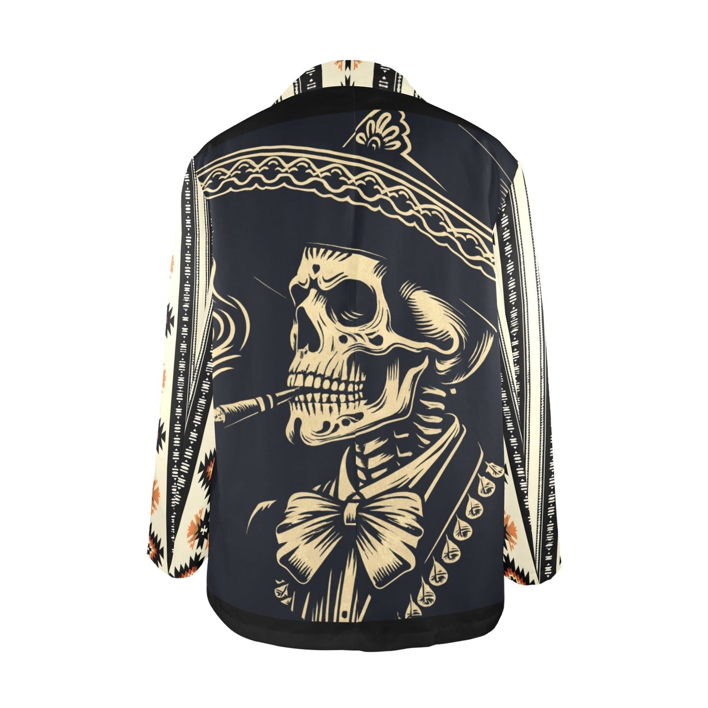 Colores De Mexico Mariachi Aztec Women's Blazer