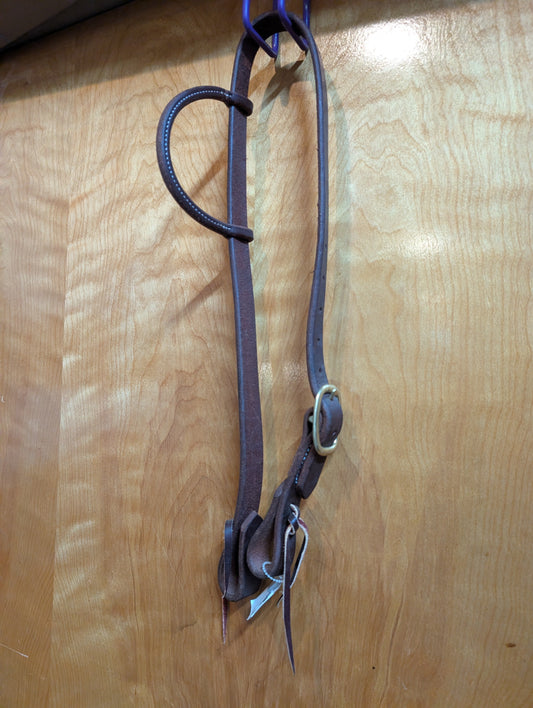 Harness Leather 1" Sliding Ear Headstall