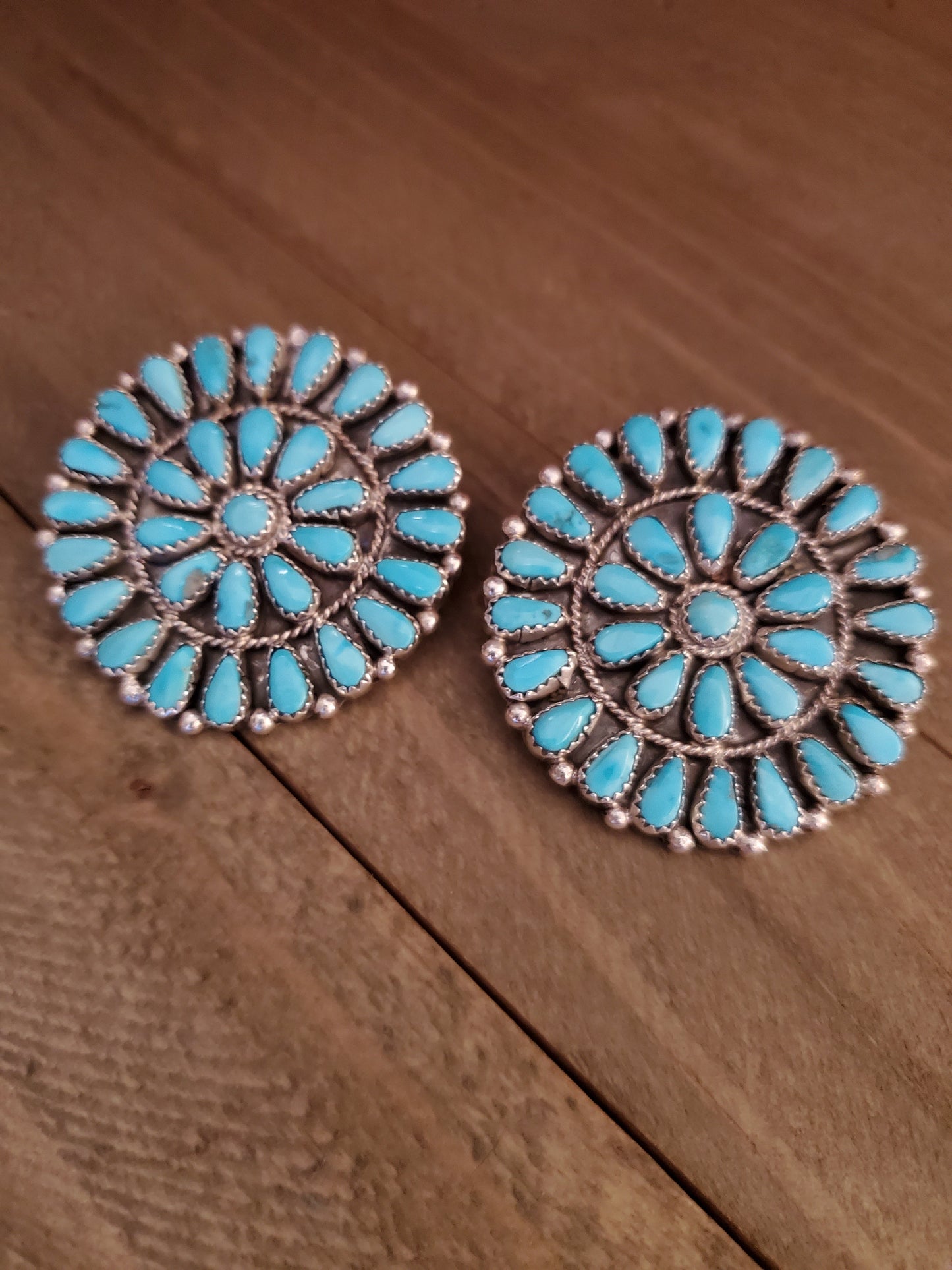 ALICIA WILSON XL TURQUOISE CLUSTER STUDS