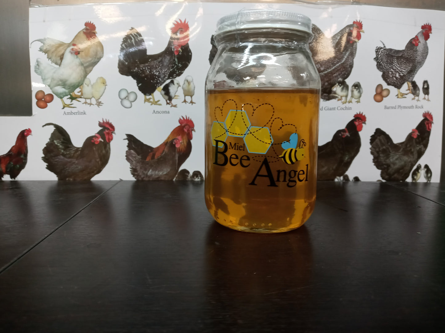 Bee Angel: All Natural Honey - Miel Large, 1000 GR