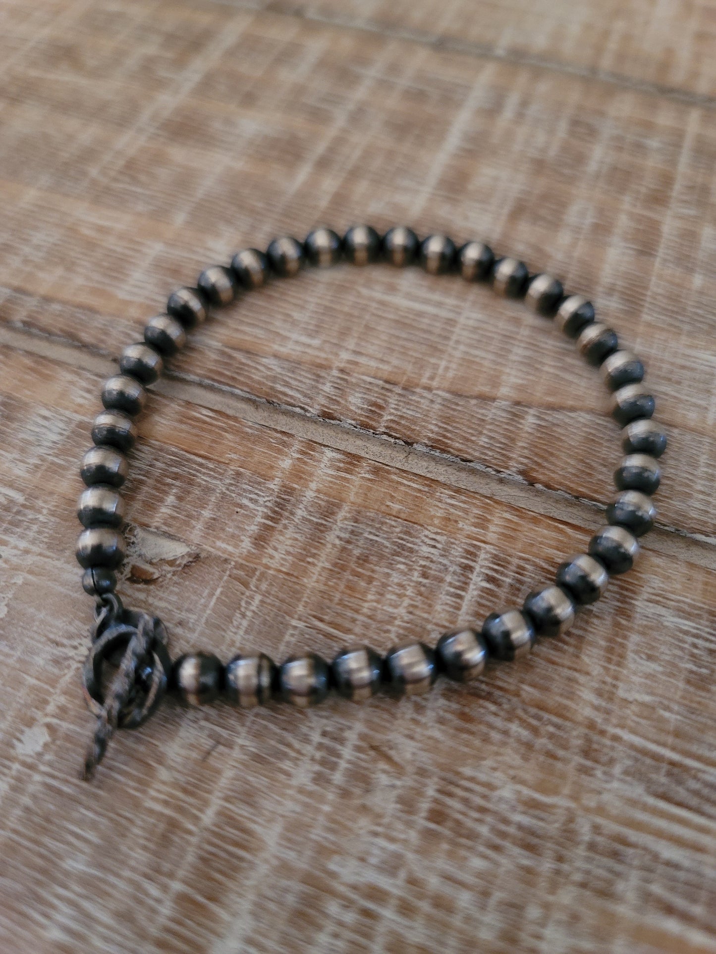5 MM STERLING SILVER NAVAJO PEARL BRACELET