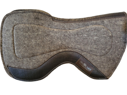 The Phoenix Contact Pad with Gel - Grey with brown faux croc