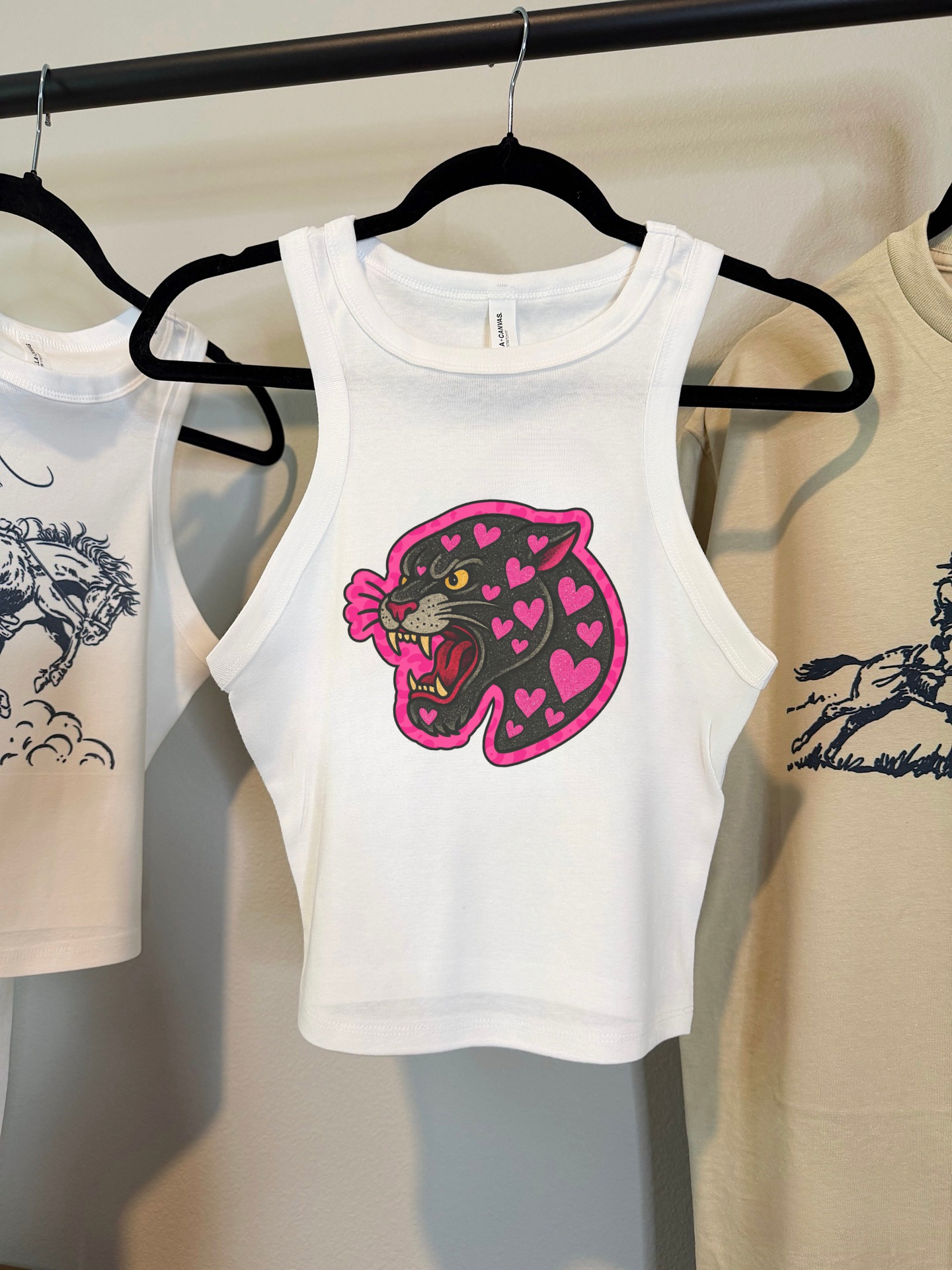 Tattoo Panther Cropped Tank