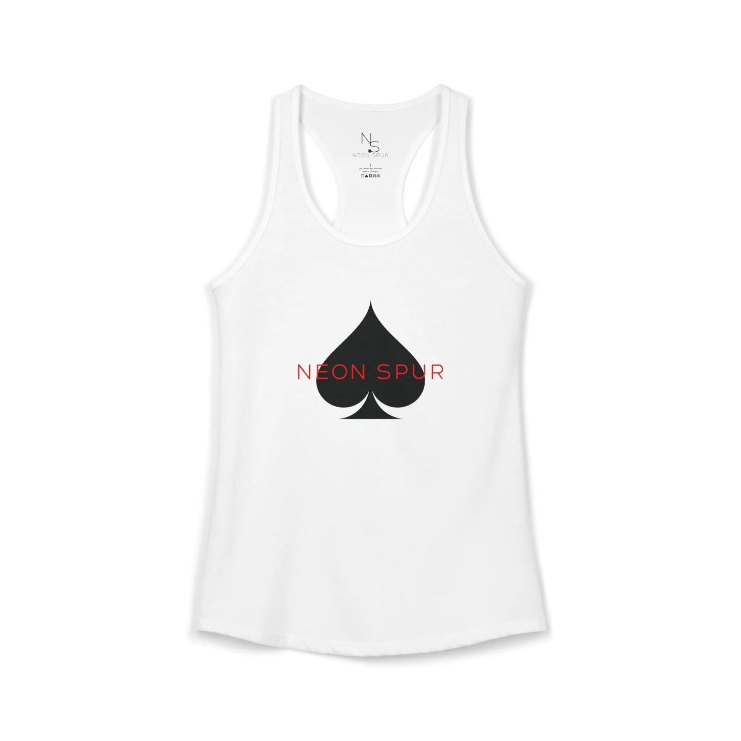 Neon Spur Logo Spade Racerback Tank Top
