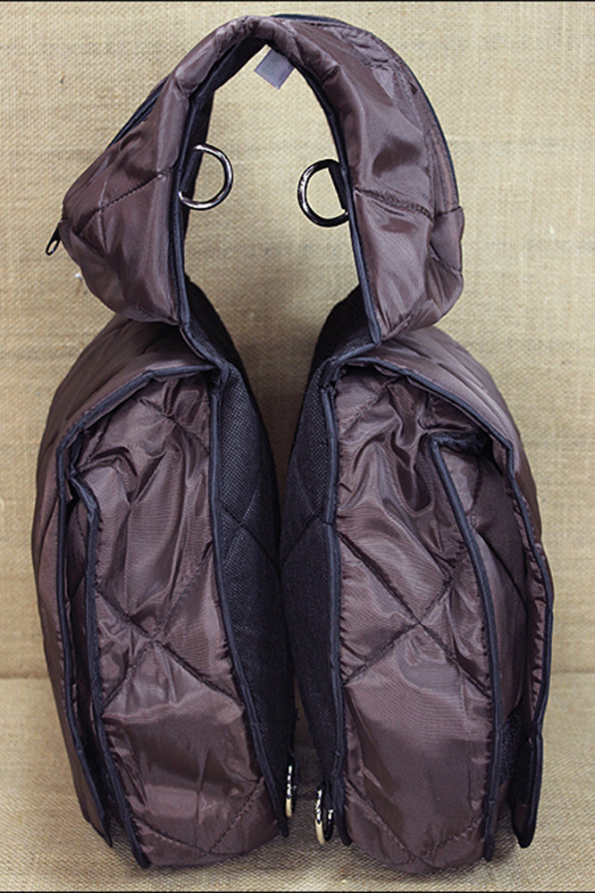 Saddle Bags 210D Nylon Outer Chocolate Hilason