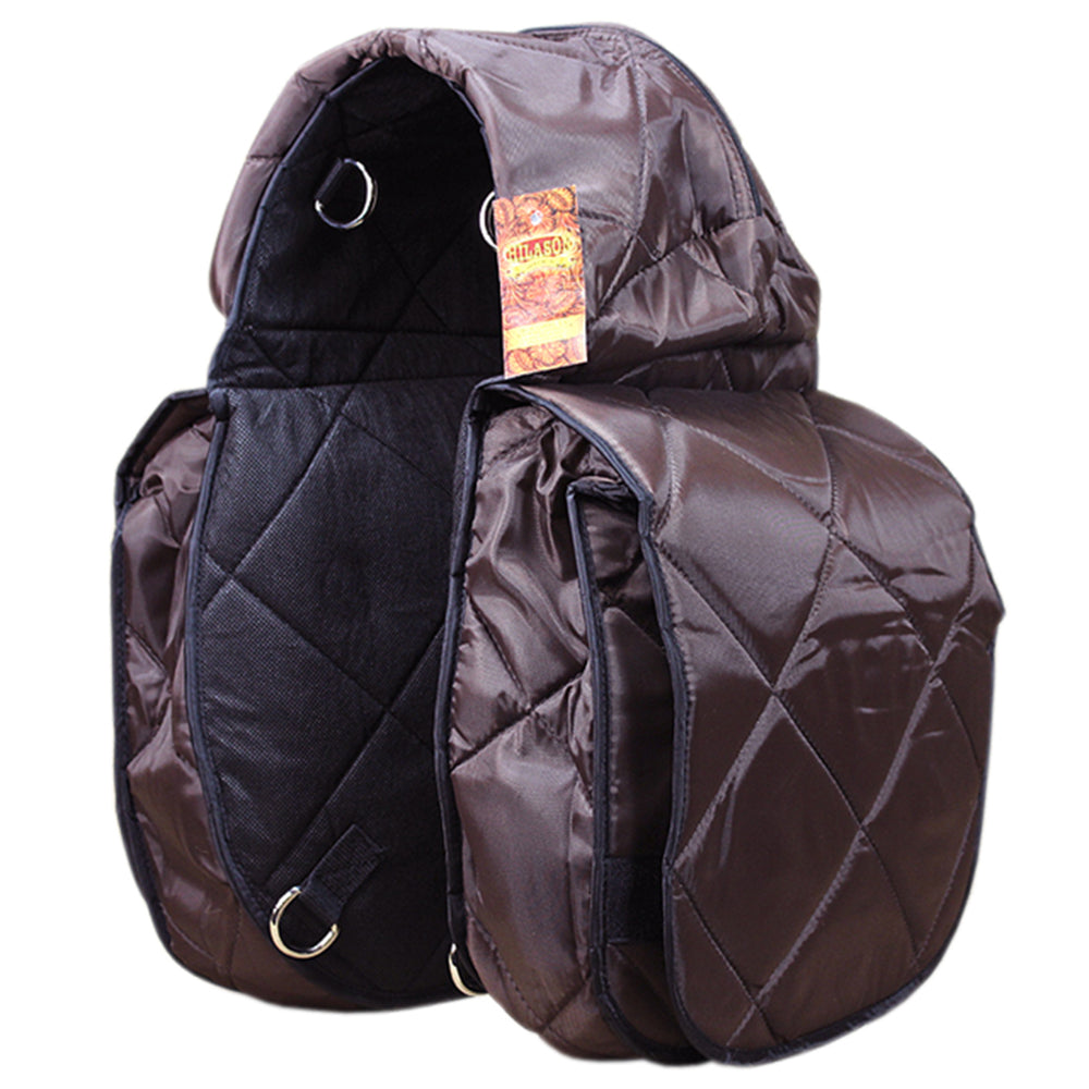 Saddle Bags 210D Nylon Outer Chocolate Hilason