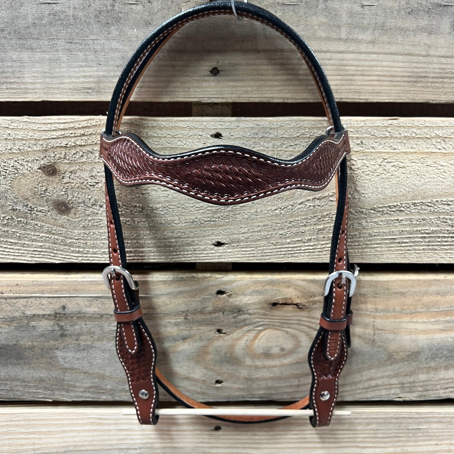 Medium Oil Cob - Gag Browband Headstall / Bridle- Short Cheeks