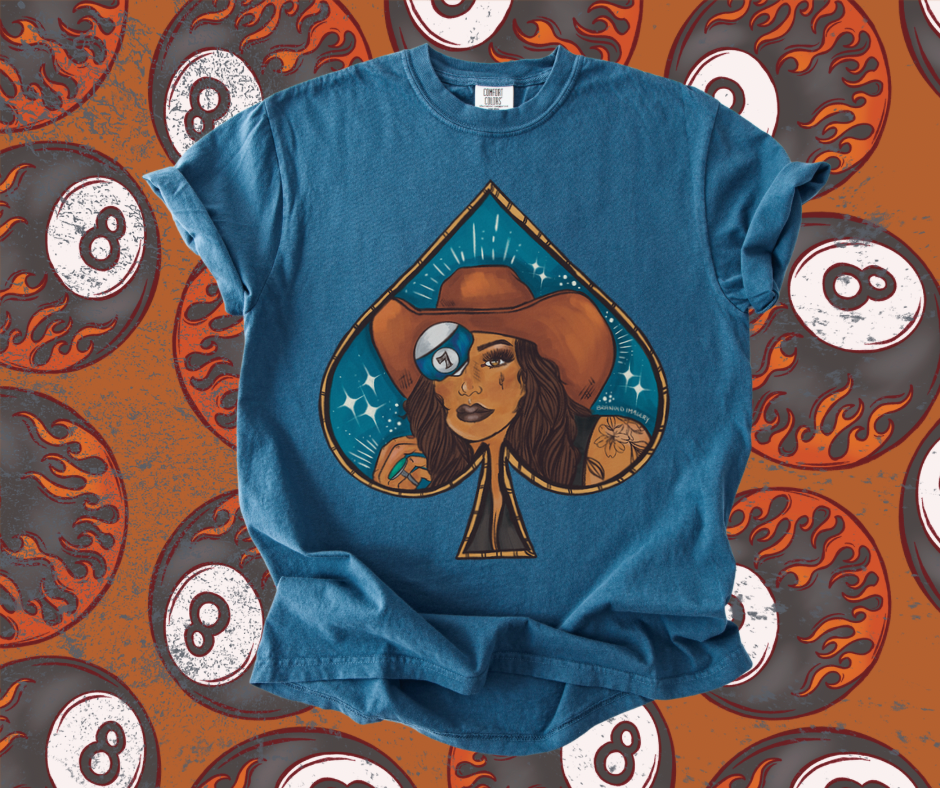 Brunette Spade Bombshell tee