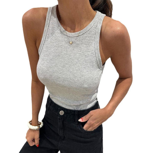 Slim Fit Knitted Tank Top for Women | Ribbed, Comfortable & Stylish for Everyday Wear
