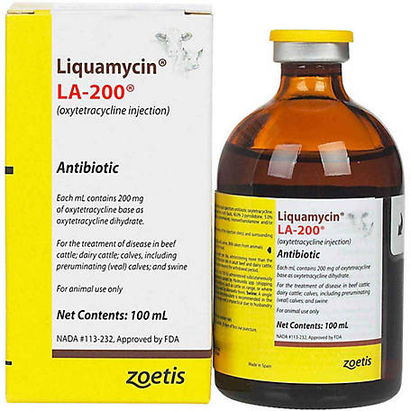 LIQUAMYCIN LA-200 ANTIBIOTIC 100 ML