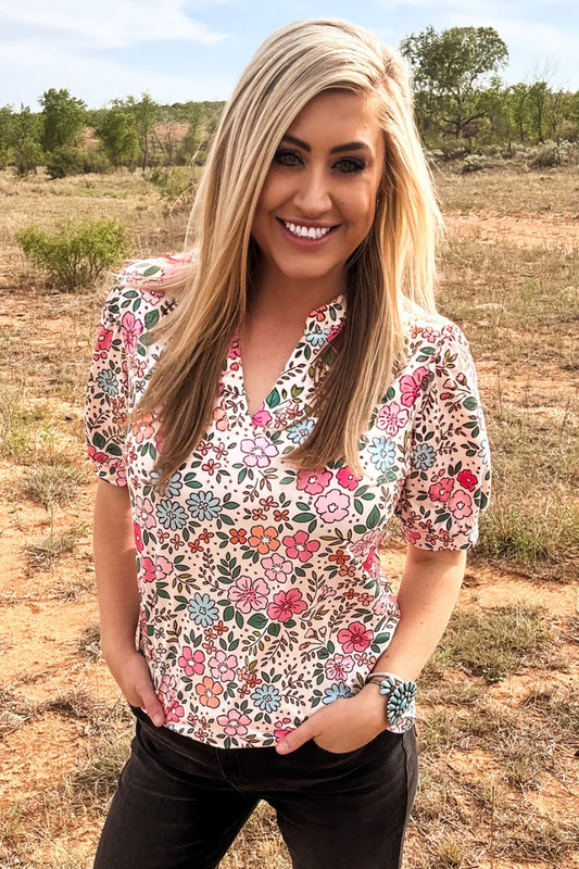 Sunday Morning Bloom Top